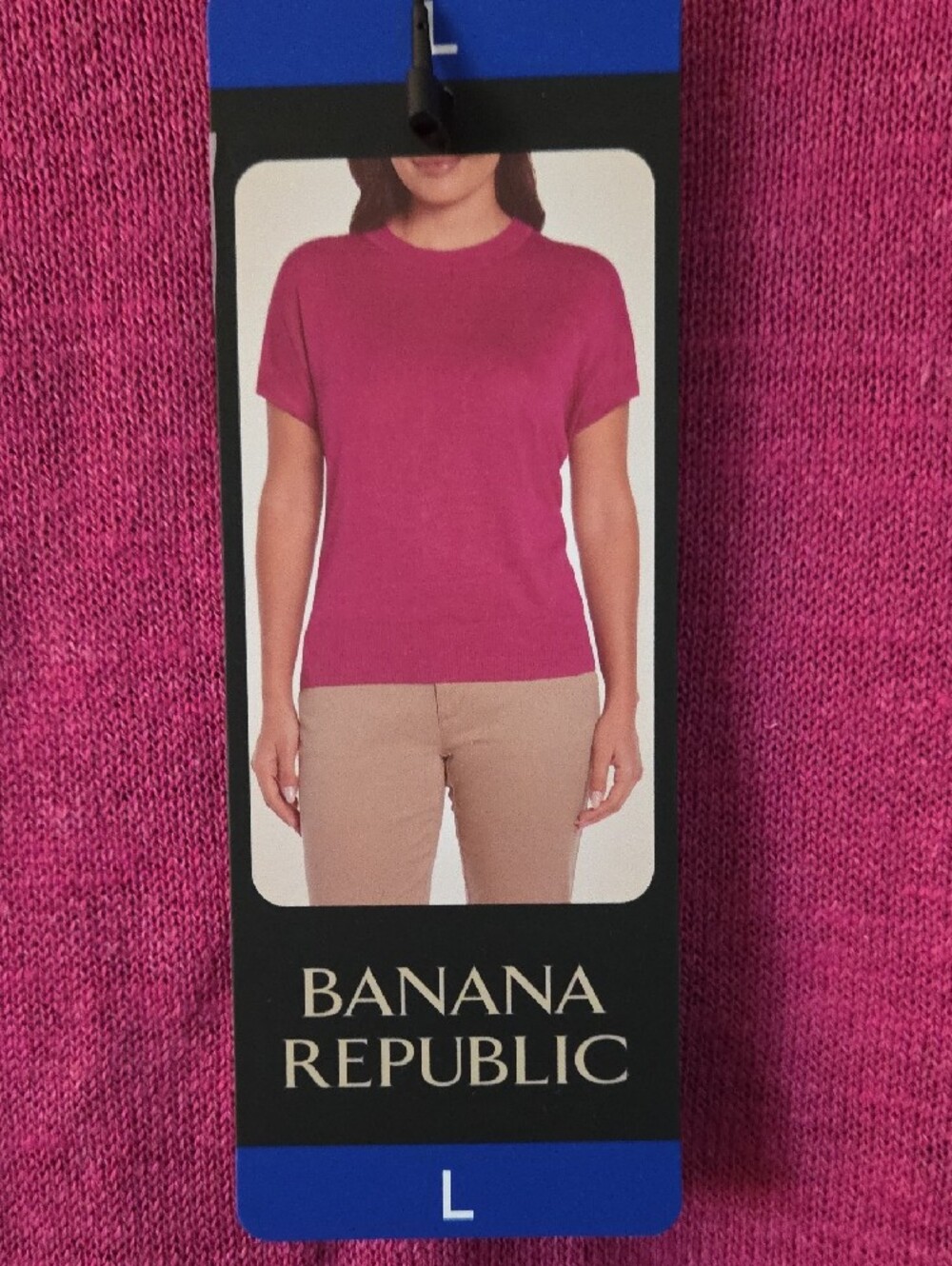 Banana Republic Short Sleeve Crewneck Sweater - Pink - Picture 2 of 8